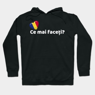 Romania Flag Ce mai faceti Hoodie